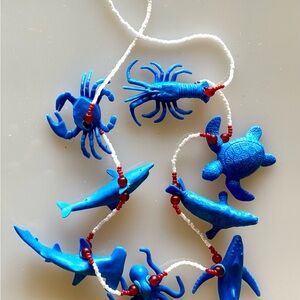 Blue Sea Creature Necklace